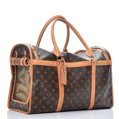 louis vuitton monogram canvas sac chien 50 dog carrier|LOUIS VUITTON Monogram Sac Chien 50 Pet Carrier.